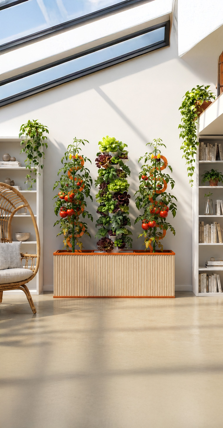 Yield smart greenhouse unit in a modern urban setting
