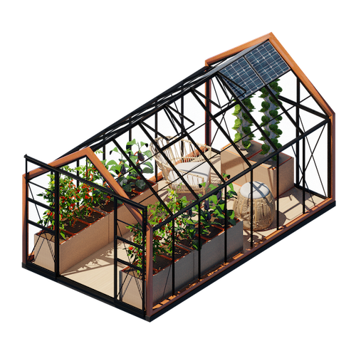 Yield “I want to be fully self-sufficient” (Size L) greenhouse unit